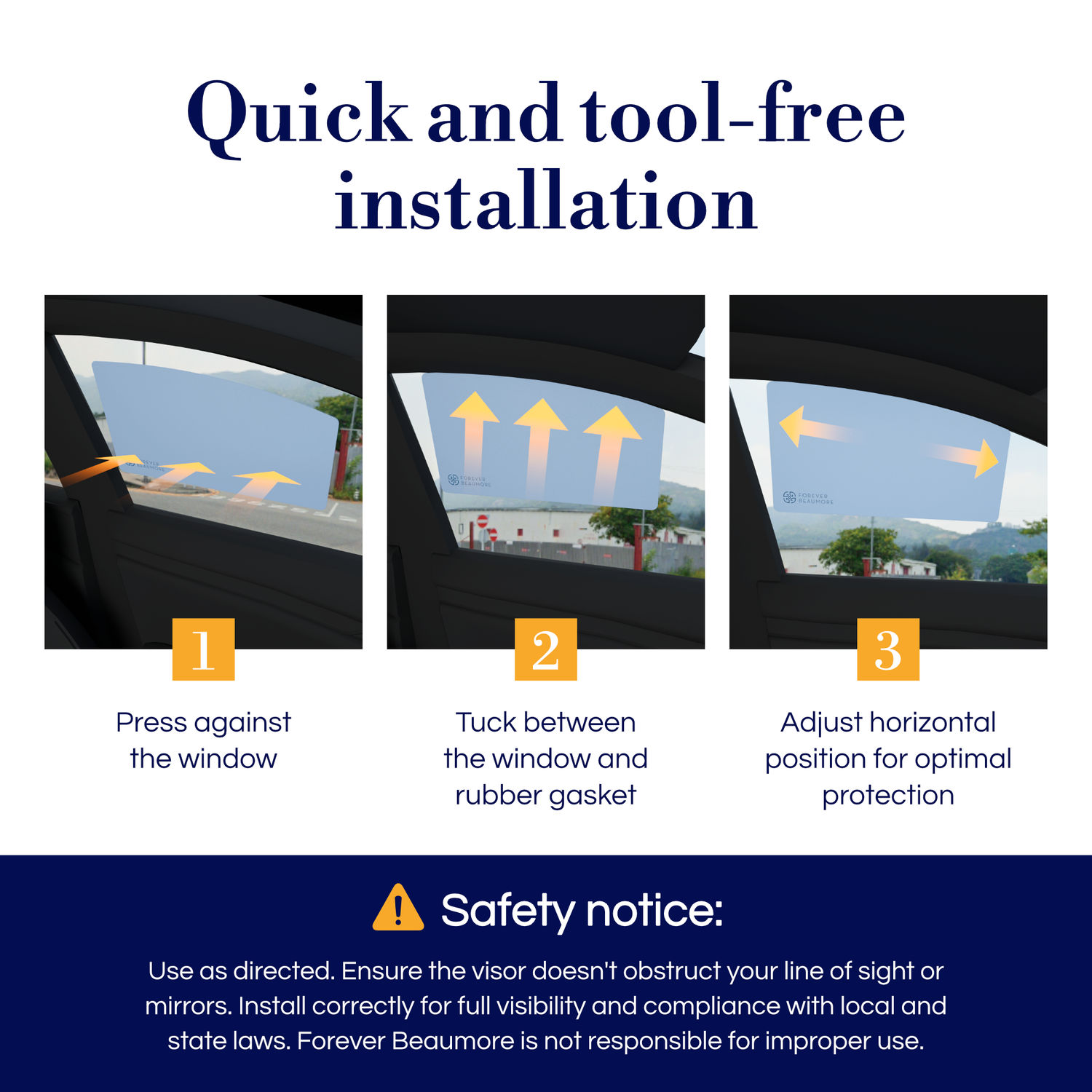 Beauty SunShade XL — 2-Piece Set for SUVs & Trucks